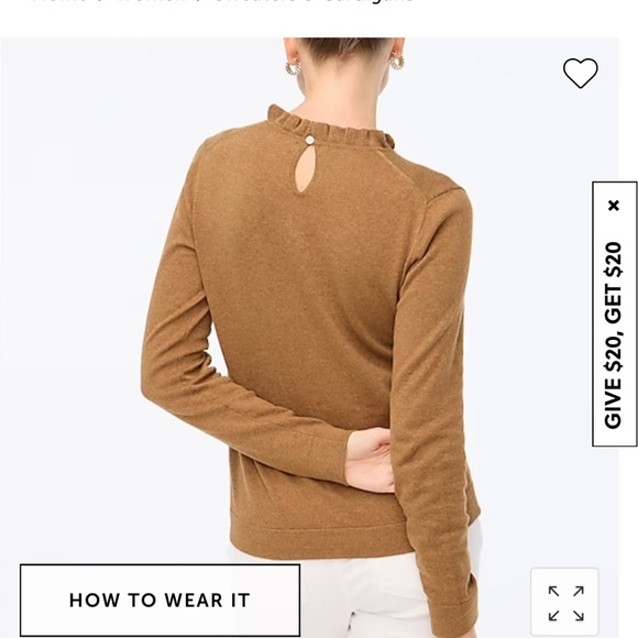 J Crew Ruffleneck sweater - Picture 2 of 4